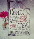 Lets Have Some Tea Plaque