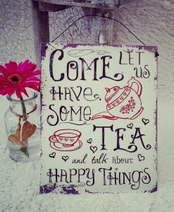 Lets Have Some Tea Plaque
