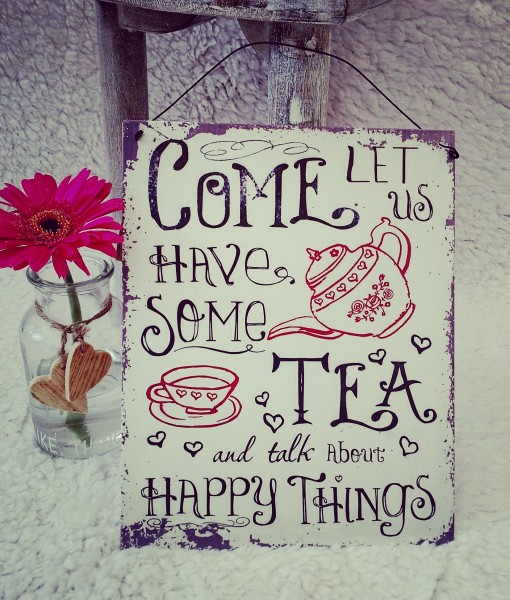 Lets Have Some Tea Plaque