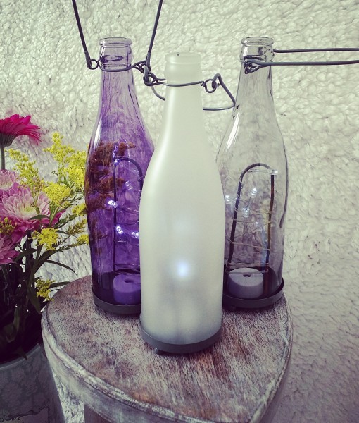 3 LED Bottles
