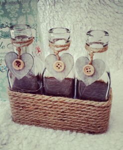3 Rustic Bottles
