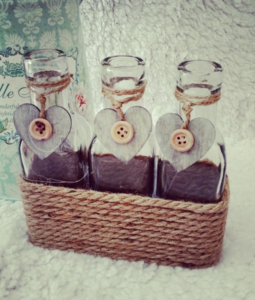 3 Rustic Bottles